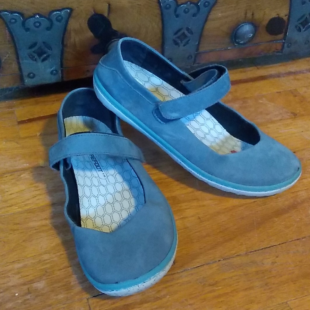 Vivobarefoot Blue Mary Jane Shoe